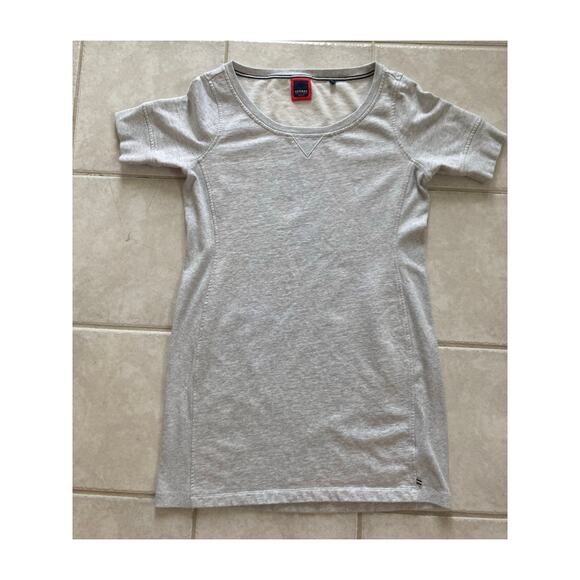 Sperry Topside Heather Gray Sweatshirt Terry Dress L Nautical Coastal Boating - Picture 2 of 10